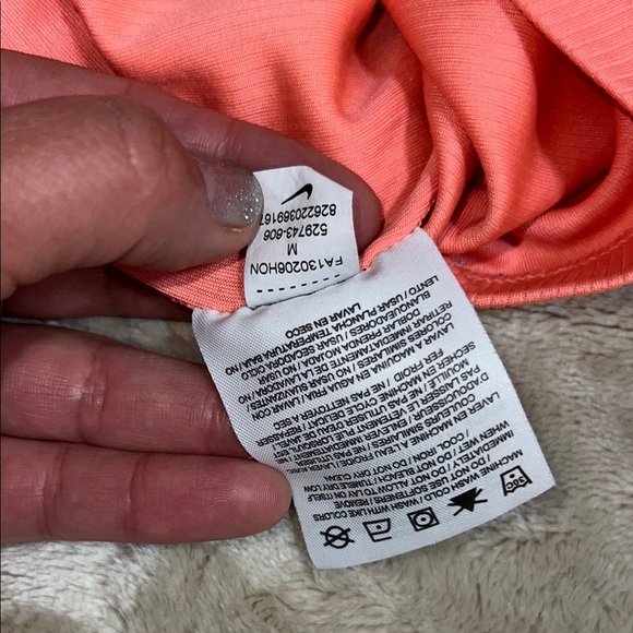 Nike Orange Sleeveless Fitted Backless Tank Top - Picture 8 of 8
